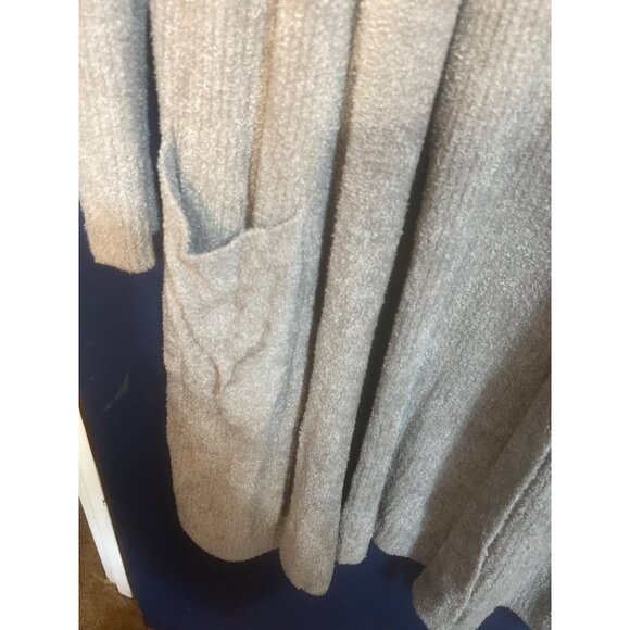 Barefoot Dreams CozyChic Lite Knit Cardigan Sweater Robe S/M Nylon Rayon Lounge - Picture 4 of 6